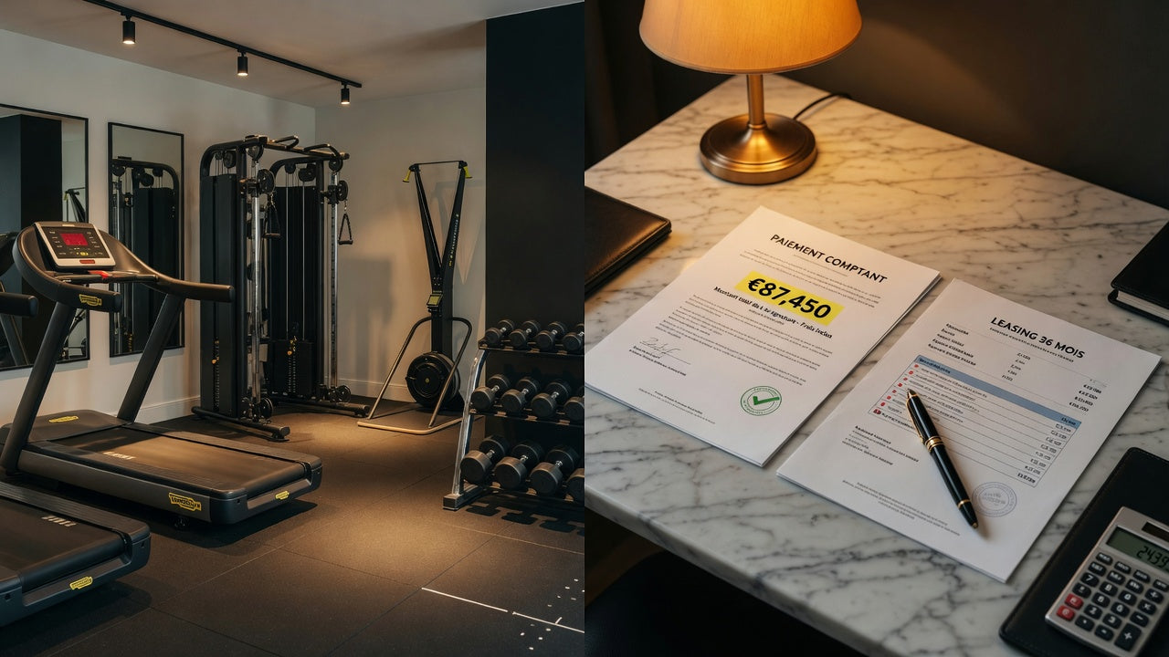 Home gym à 80 000 € : vaut-il mieux payer comptant ou opter pour le leasing sur 3 ans ?