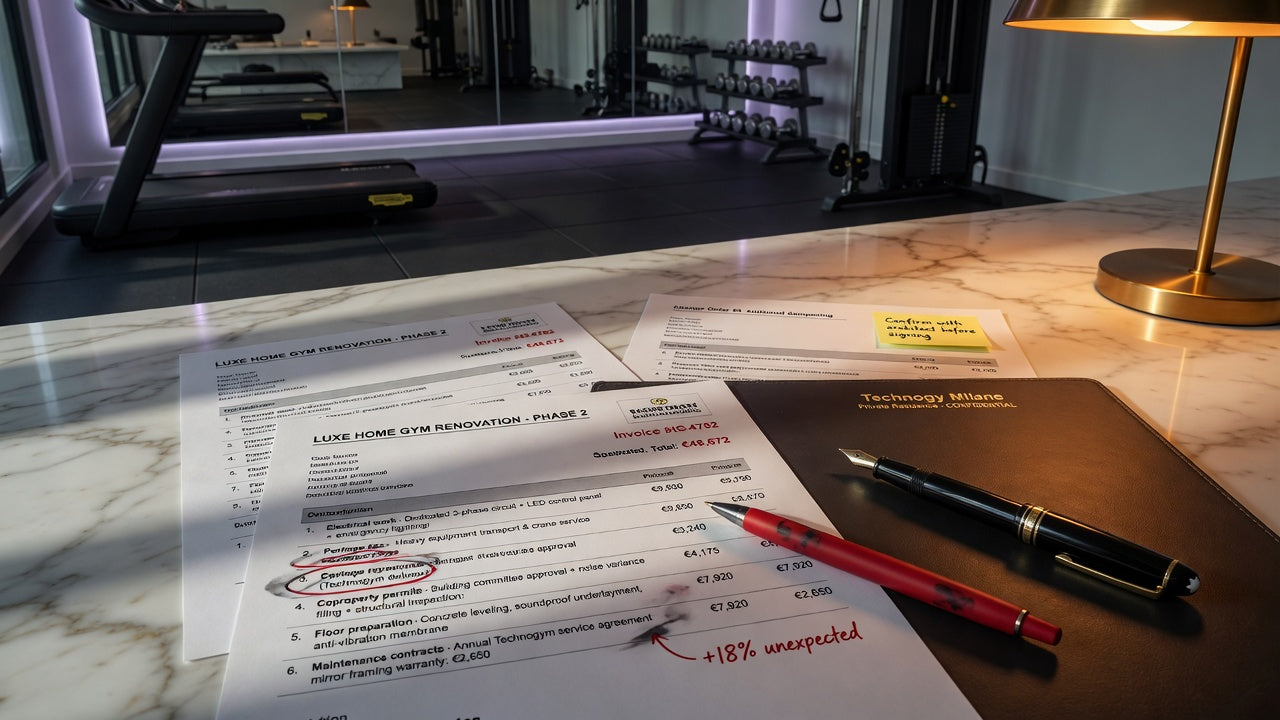 Home gym : les coûts cachés que personne ne mentionne dans le devis