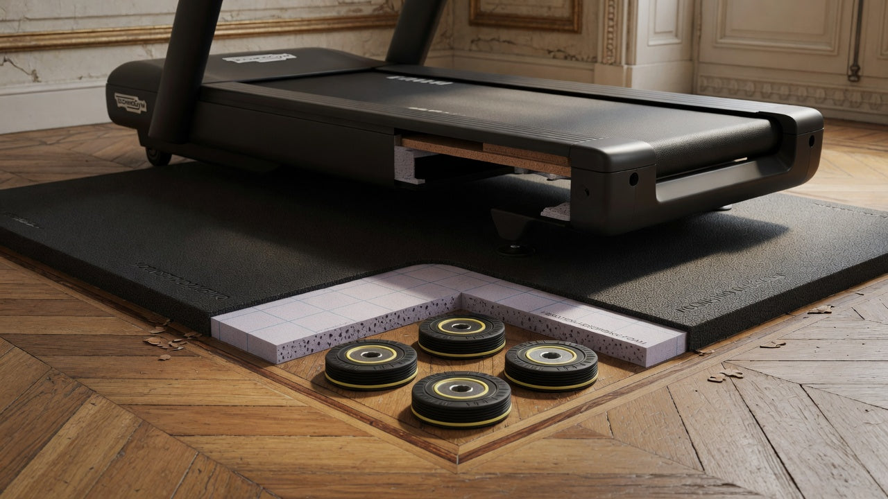 Tapis de course en appartement : quelles solutions acoustiques pour ne pas gêner les voisins ?