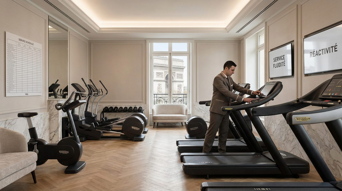 Maintenance et réactivité dans une salle de sport d’hôtel 5 étoiles : enjeux réels et solutions concrètes