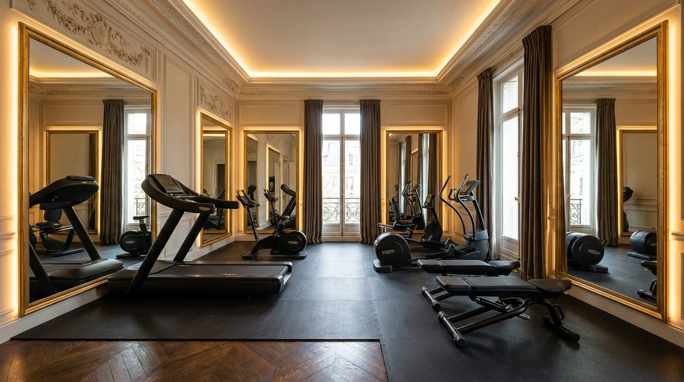 Home gym dans une propriété d'exception : comment l'intégrer sans trahir le lieu