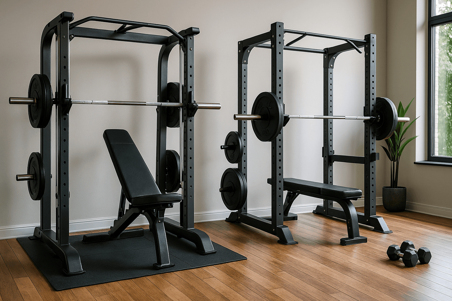 Smith Machine ou Rack libre : quel est le meilleur choix pour un home gym ?