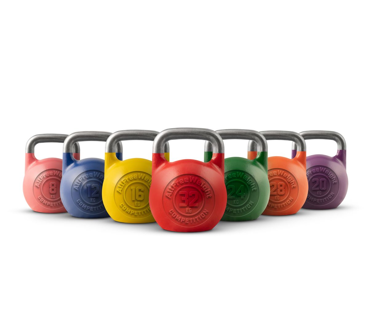 Kettlebell Compétition - Série complète de 8 à 32 kg - 2 unités par poids (Neuf)