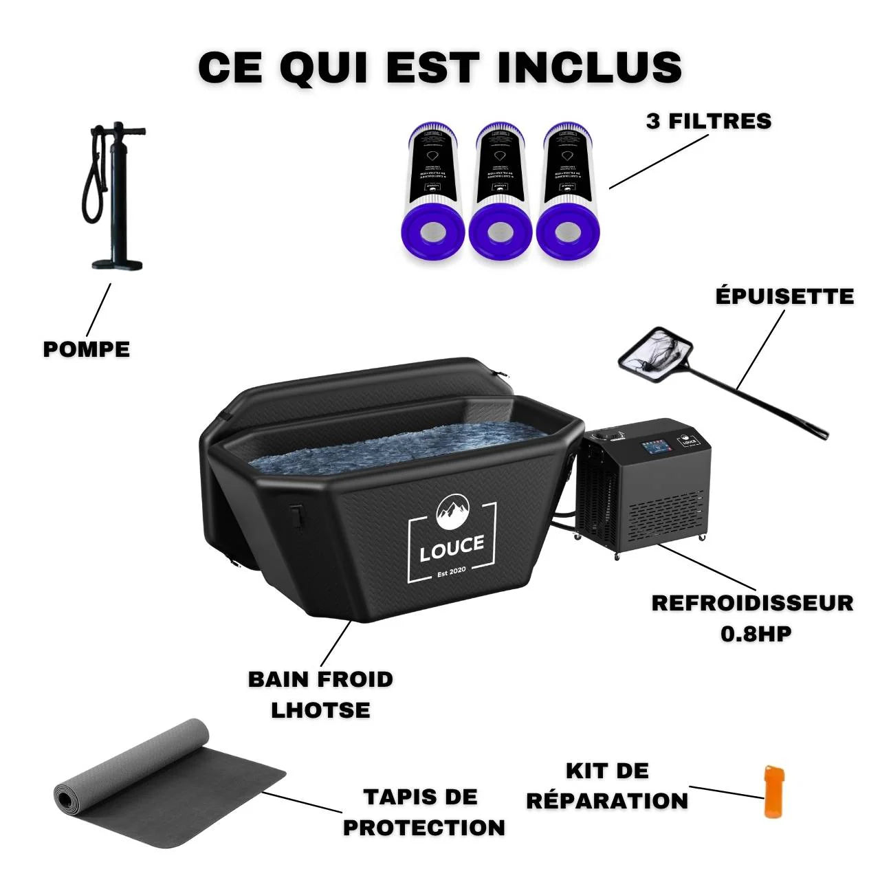 LHOSTE - Cuve bain froid + Refroidisseur électrique (Neuf)