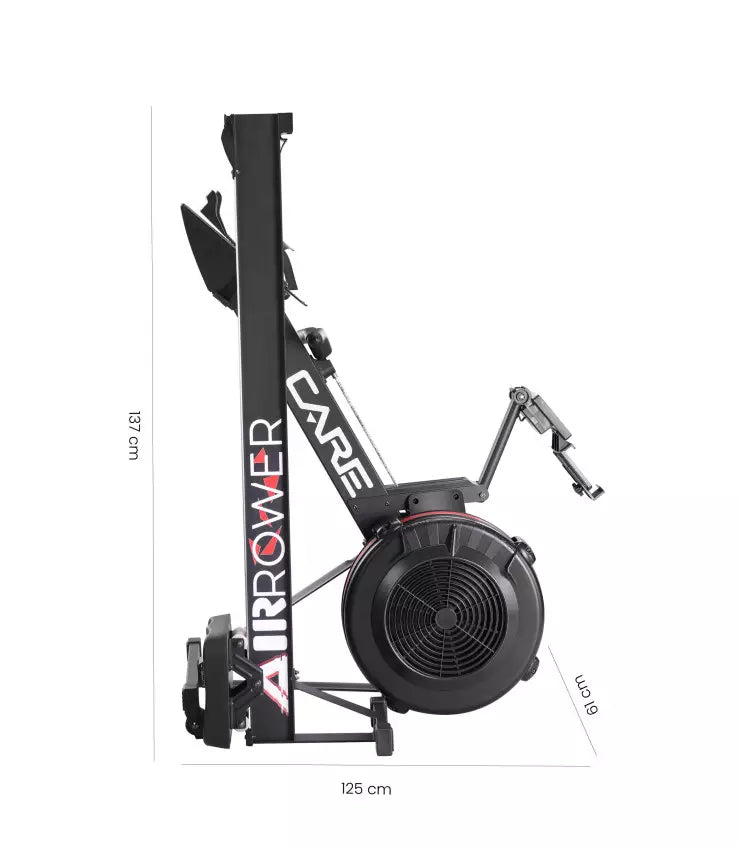 Air Rower - Rameur à air avec résistance manuelle ajustable (Neuf)