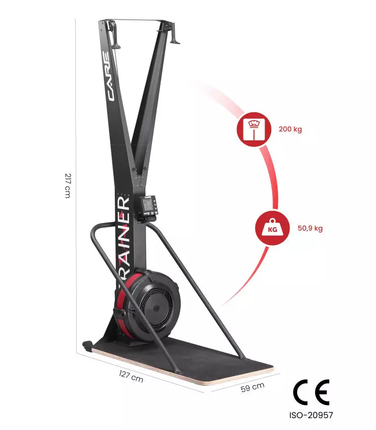 Ski Trainer - Résistance à air manuelle ajustable (Neuf)
