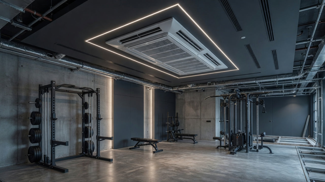 Climatiser une salle de sport : le guide technique pour un espace utilisable toute l'année