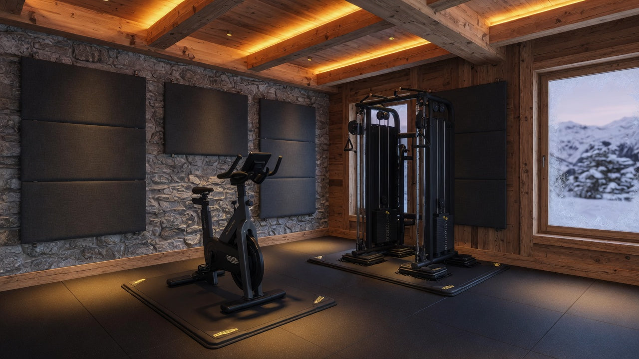 Insonorisation salle de sport en chalet ou villa mitoyenne : les solutions sans travaux lourds