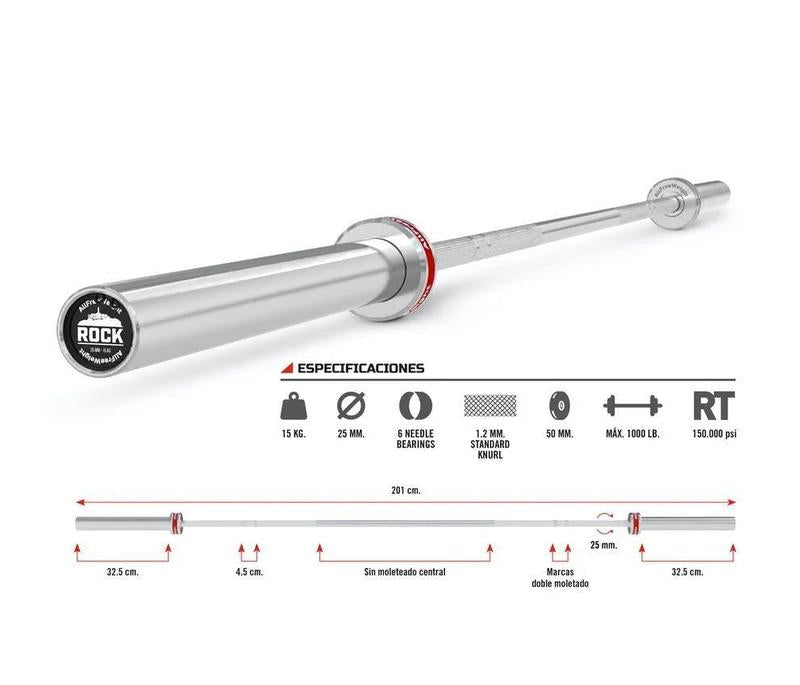 Barre Rock Crosstraining 201cm/50mm (Neuf)