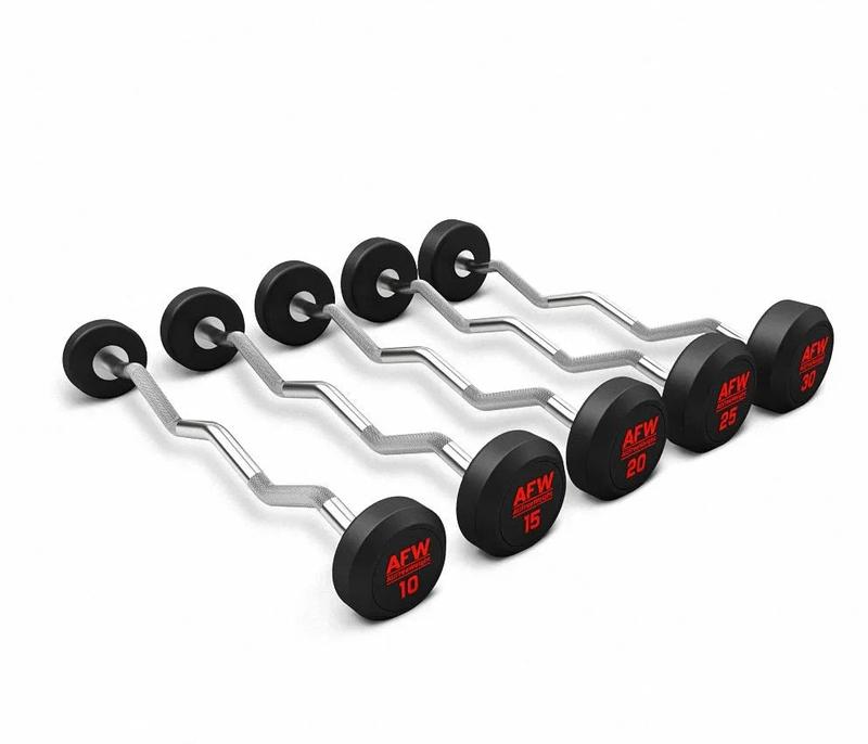 Kit 5 Barres Z Biceps Caoutchouc R Plus 10 à 30kg (Neuf)