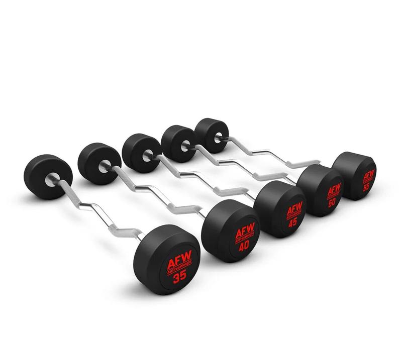 Kit 5 Barres Z Biceps Caoutchouc R Plus 35 à 55kg (Neuf)
