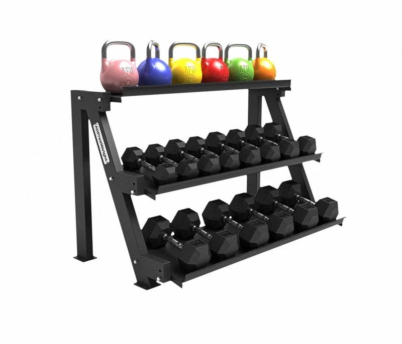 Rack haltères hexagonal 3 plateaux (Neuf)
