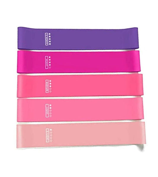 Bandes élastiques musculation mobilité activation traction couleur rose - CENTRALGYM.FR